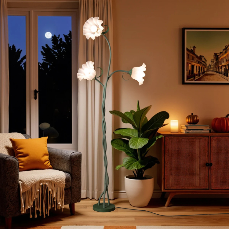 Modern Art Flower Floor Lamp– Elegant Artistic Standing Light