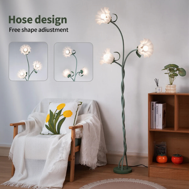 Modern Art Flower Floor Lamp– Elegant Artistic Standing Light