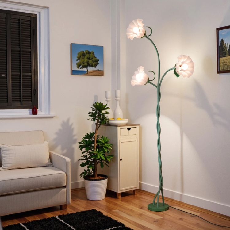 Modern Art Flower Floor Lamp– Elegant Artistic Standing Light