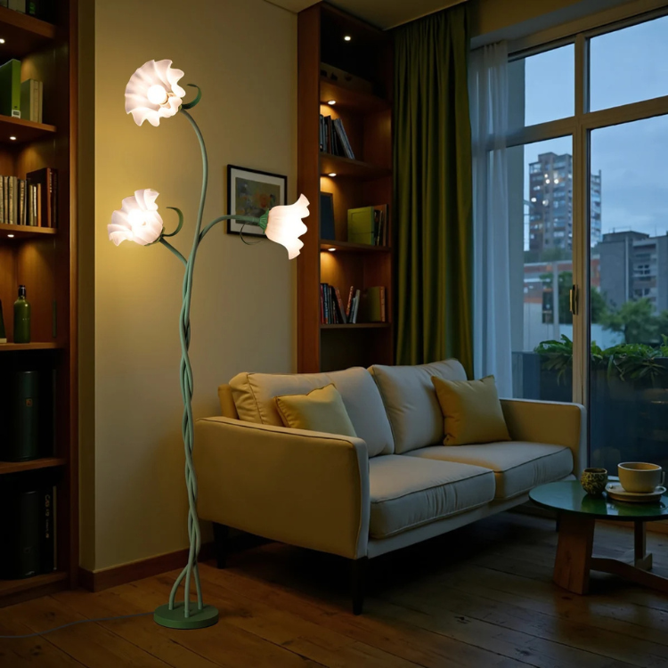 Modern Art Flower Floor Lamp– Elegant Artistic Standing Light
