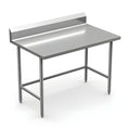 Winholt 30" x 60" All Welded Stainless Steel Knock-Down Table with Backsplash - DTBB-3060-HKD