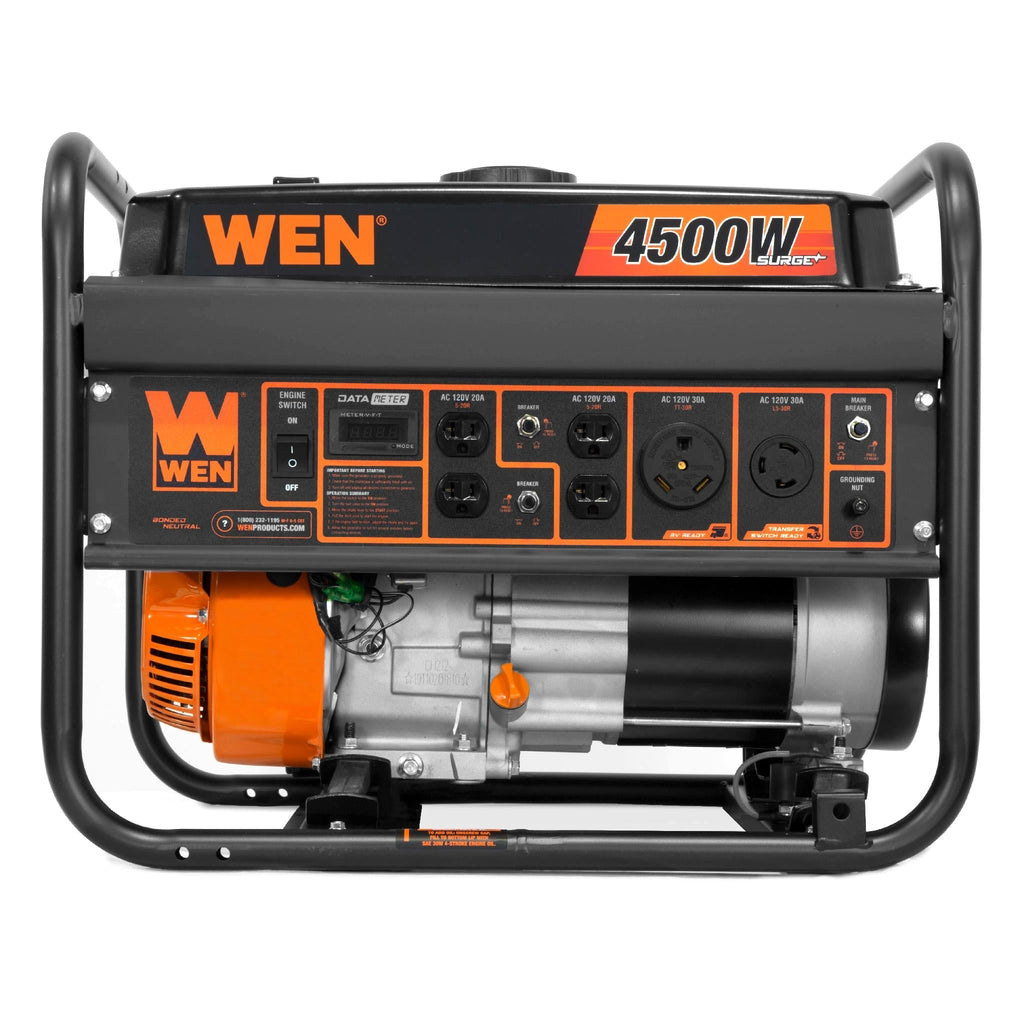 WEN 4500-Watt 212cc Transfer Switch and RV-Ready Portable Generator - GN4500