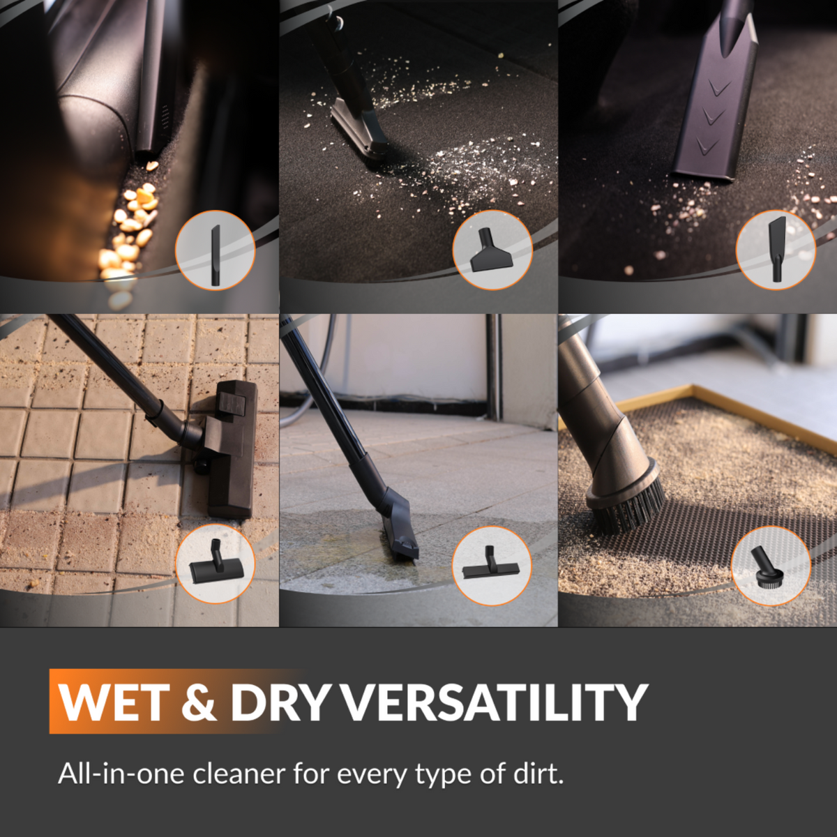 Retractable Vacuum Cleaner - SGV-W18A8M