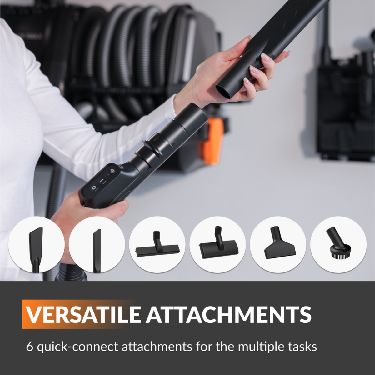Retractable Vacuum Cleaner - SGV-W18A8M