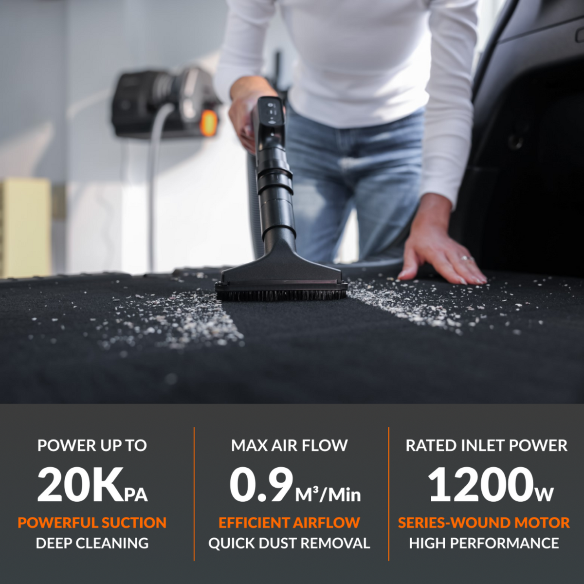 Retractable Vacuum Cleaner - SGV-W18A8M