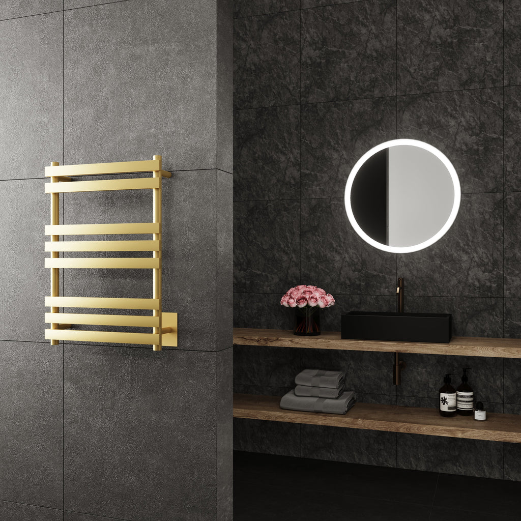 Paris MirrorHemera Wall Mounted Electric Towel Warmer in Gold - HEMGLD08
