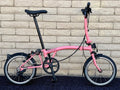 Brompton C Line 12-Speed Mid-HB Flamingo Pink