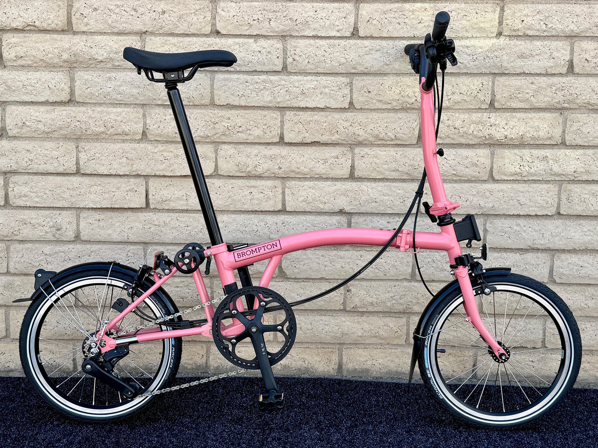Brompton C Line 12-Speed Mid-HB Flamingo Pink