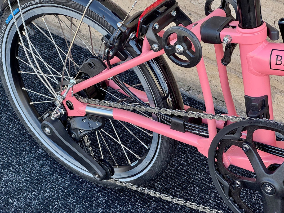 Brompton C Line 12-Speed Mid-HB Flamingo Pink