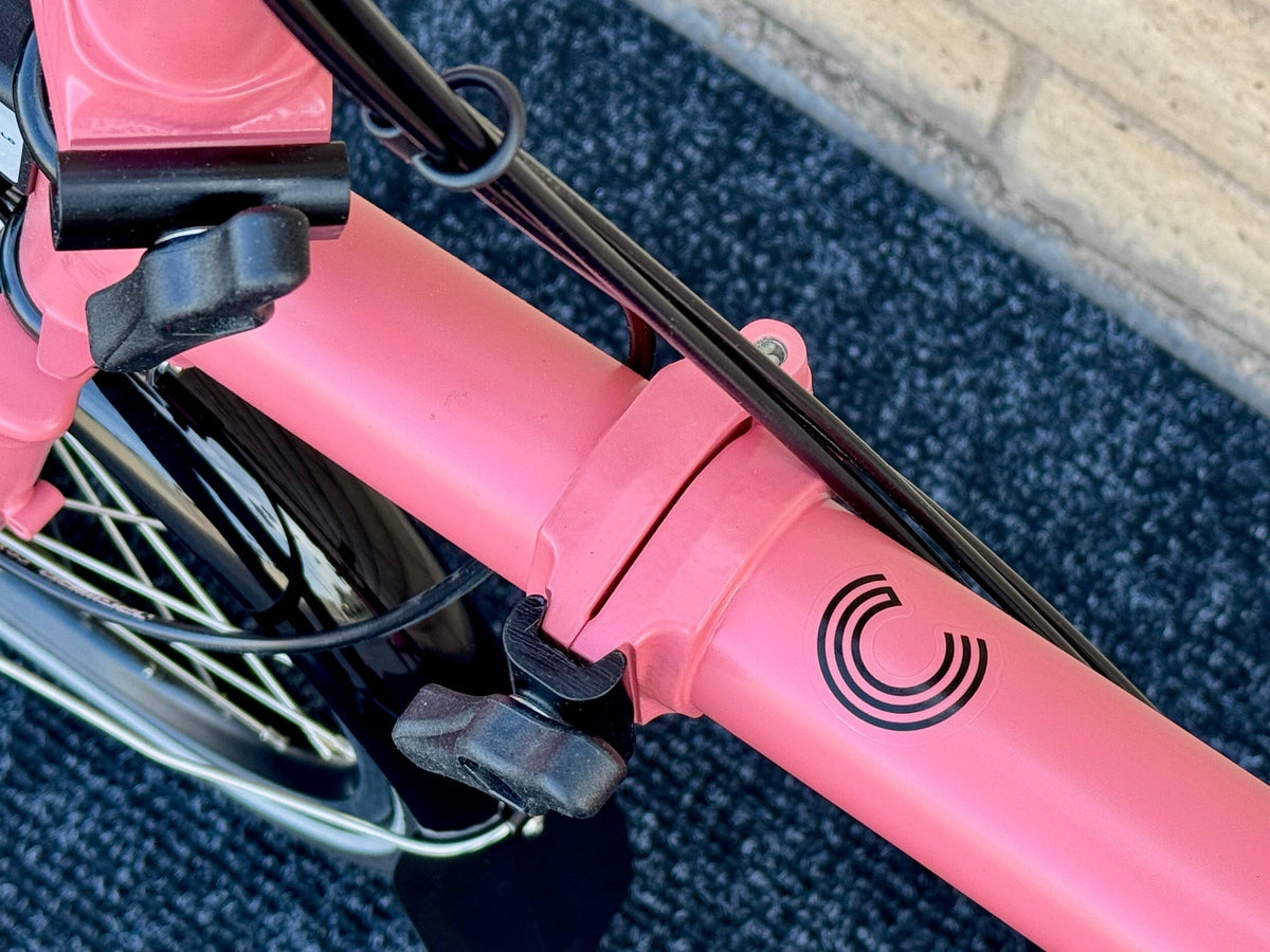 Brompton C Line 12-Speed Mid-HB Flamingo Pink