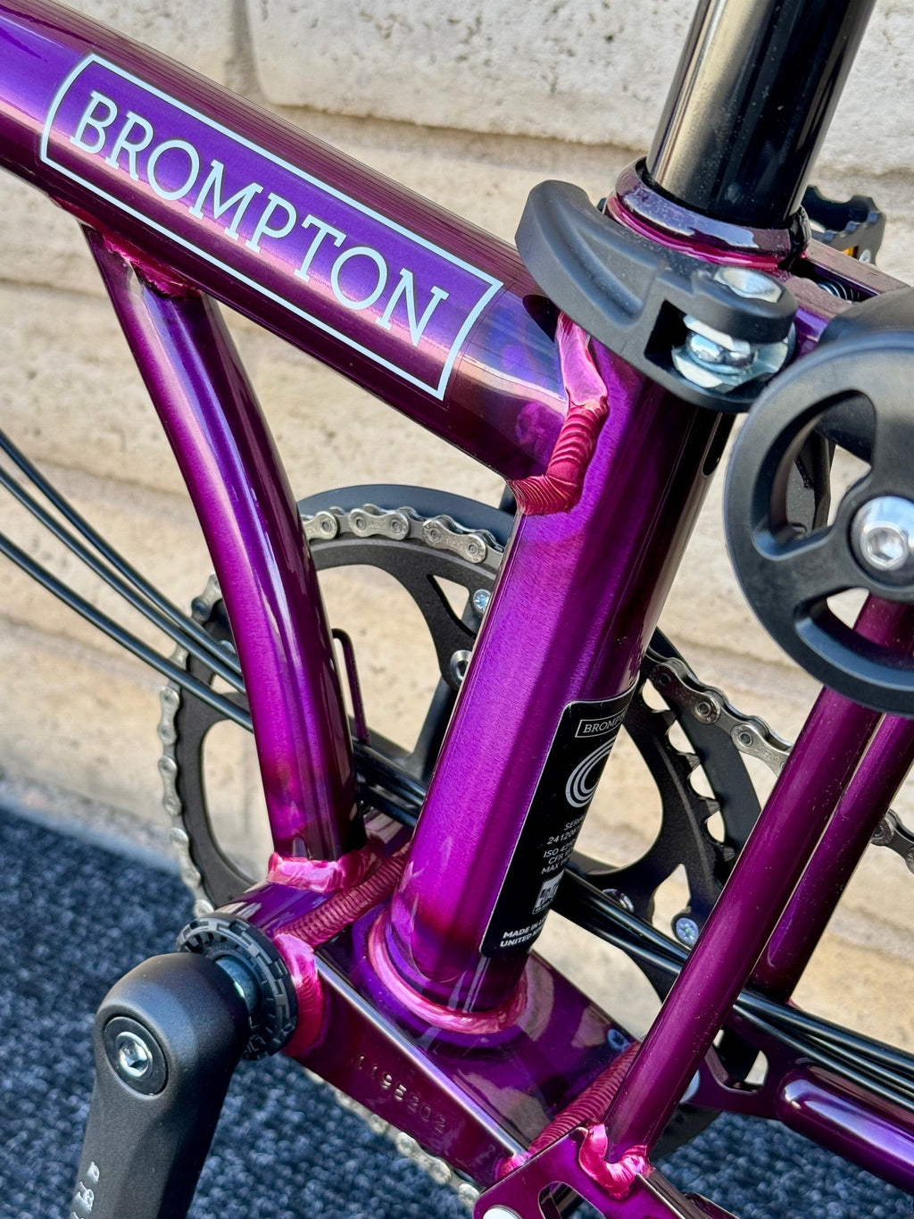 Brompton C Line 12-Speed High-HB Amethyst Lacquer
