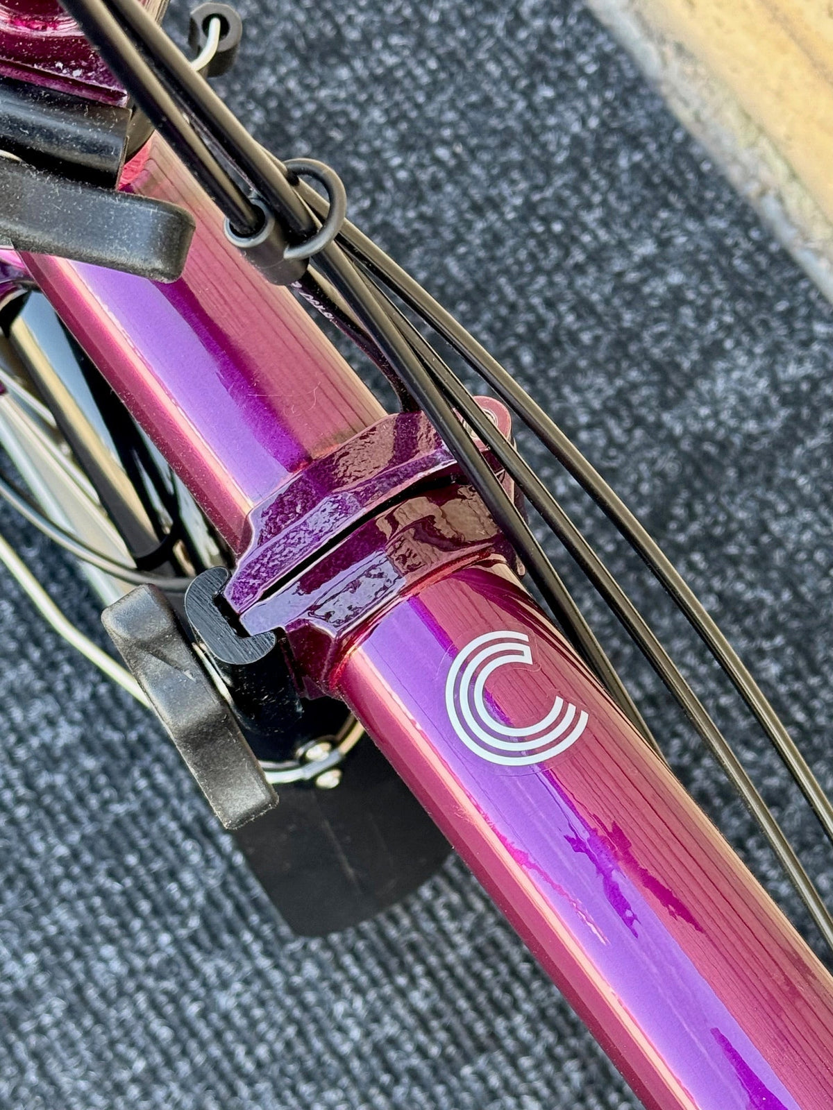 Brompton C Line 12-Speed High-HB Amethyst Lacquer