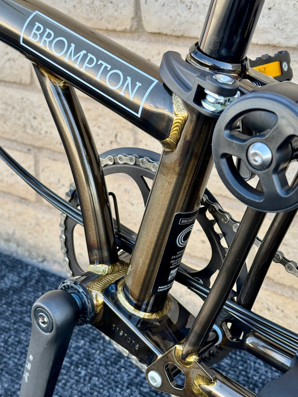 Brompton C Line 12-Speed Mid-HB Black Lacquer