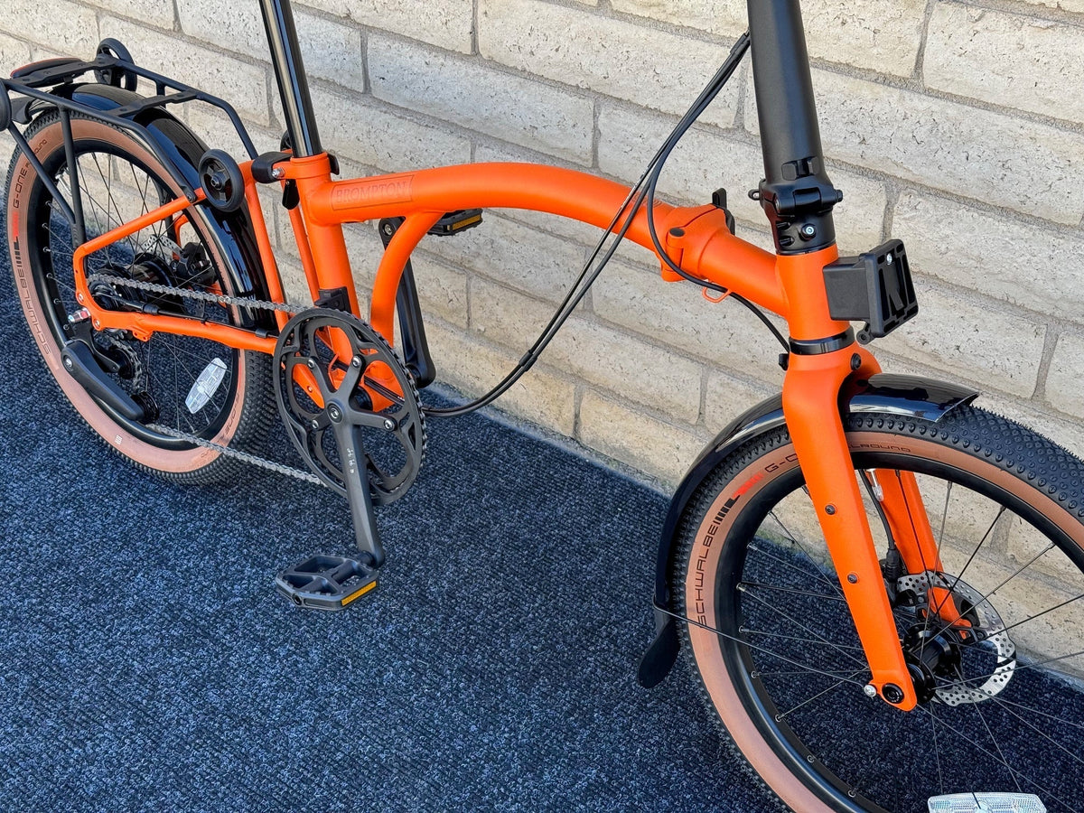 Brompton G Line 8-Speed Adventure Orange 3 Sizes
