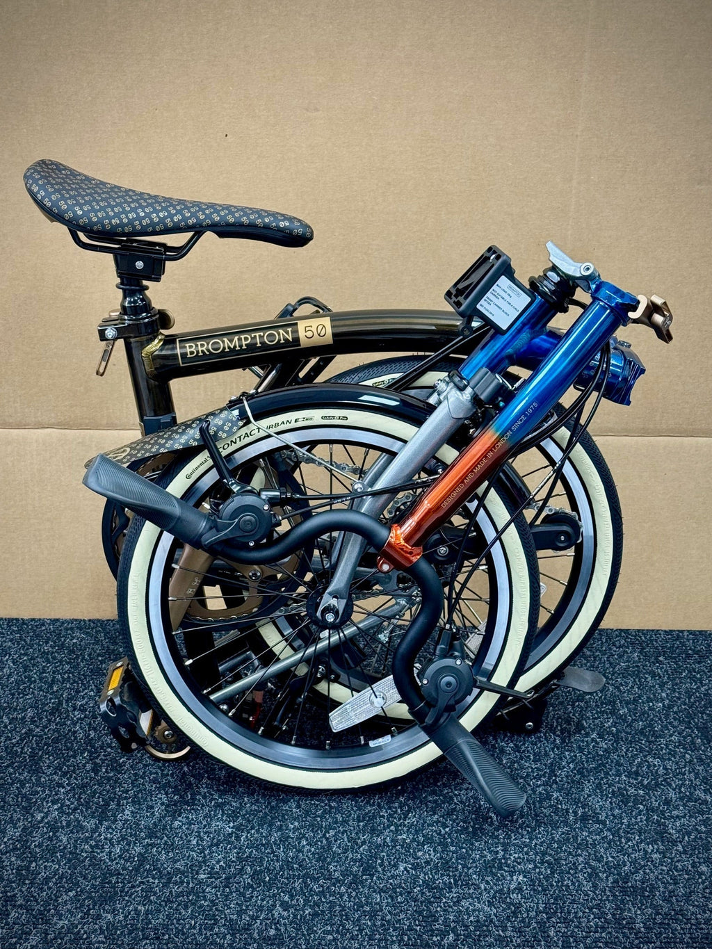 Brompton 1975 Anniversary Edition C Line 12-Speed Mid-HB WITH BAGS!
