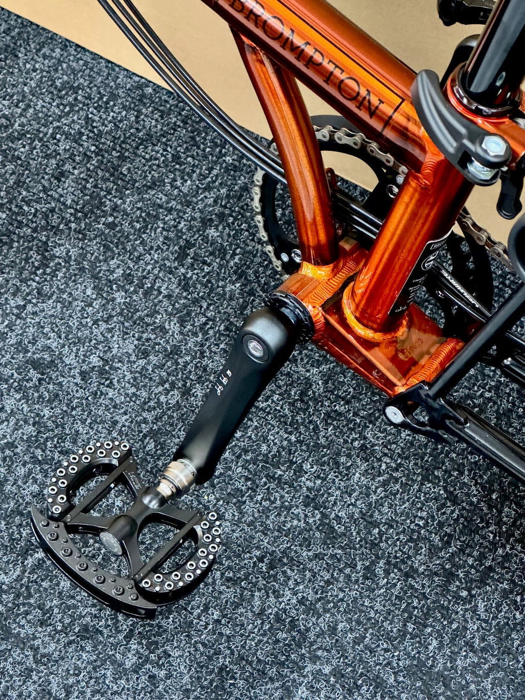 Brompton Pre-Owned Superlight High-HB 6-Speed Flame Lacquer