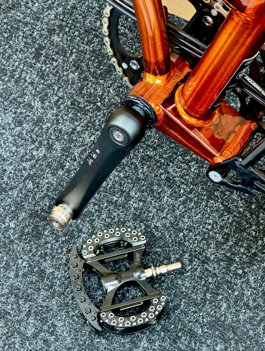 Brompton Pre-Owned Superlight High-HB 6-Speed Flame Lacquer
