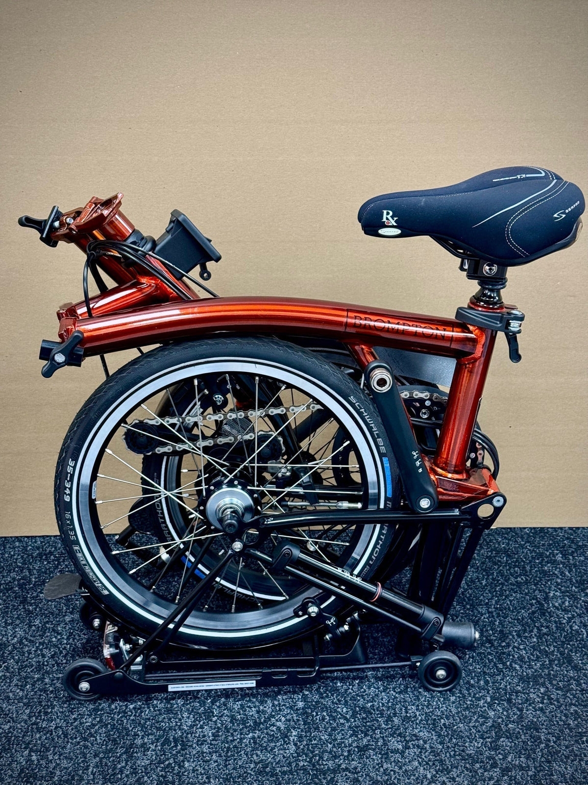 Brompton Pre-Owned Superlight High-HB 6-Speed Flame Lacquer