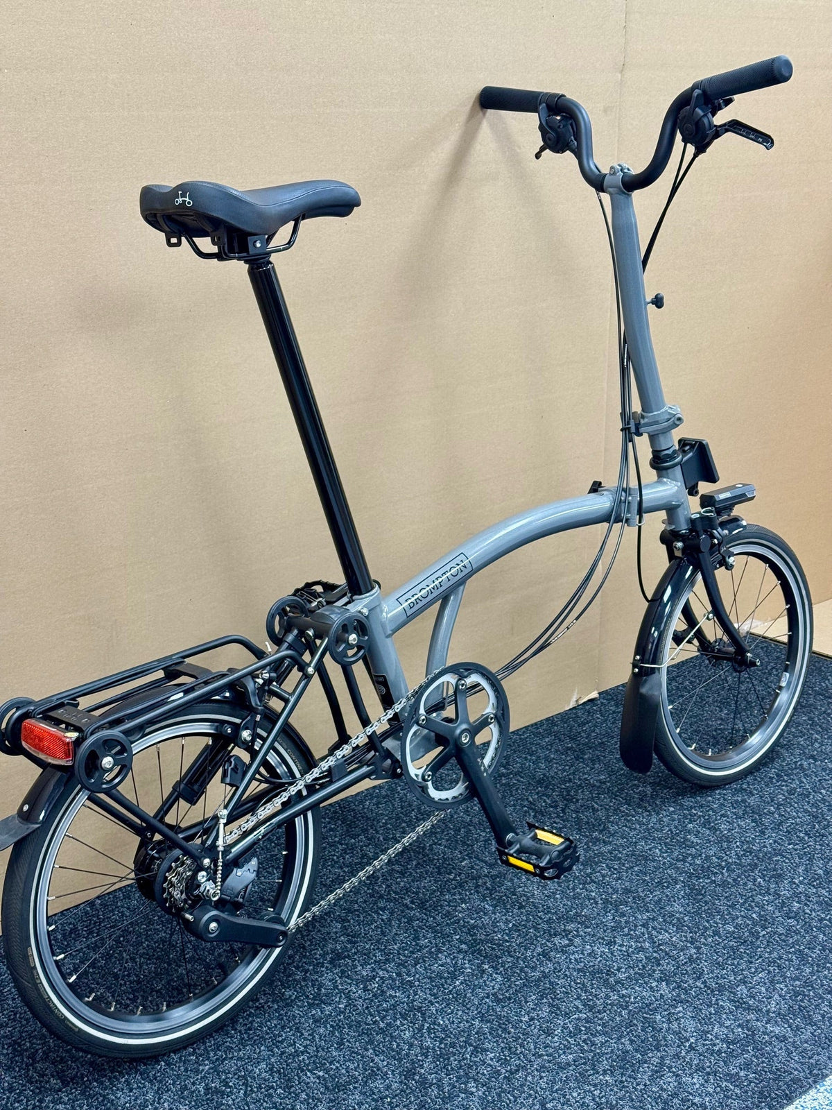 Brompton Pre-Owned P Line 12-Speed High-HB Grey Metallic