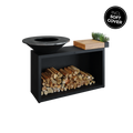 OFYR Island Black 85 Teak Wood - OIB-85-TW