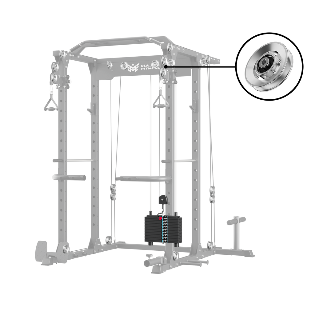 Major Fitness Aluminum Pulley & Weight Stack Bundle - APB52-WSB52
