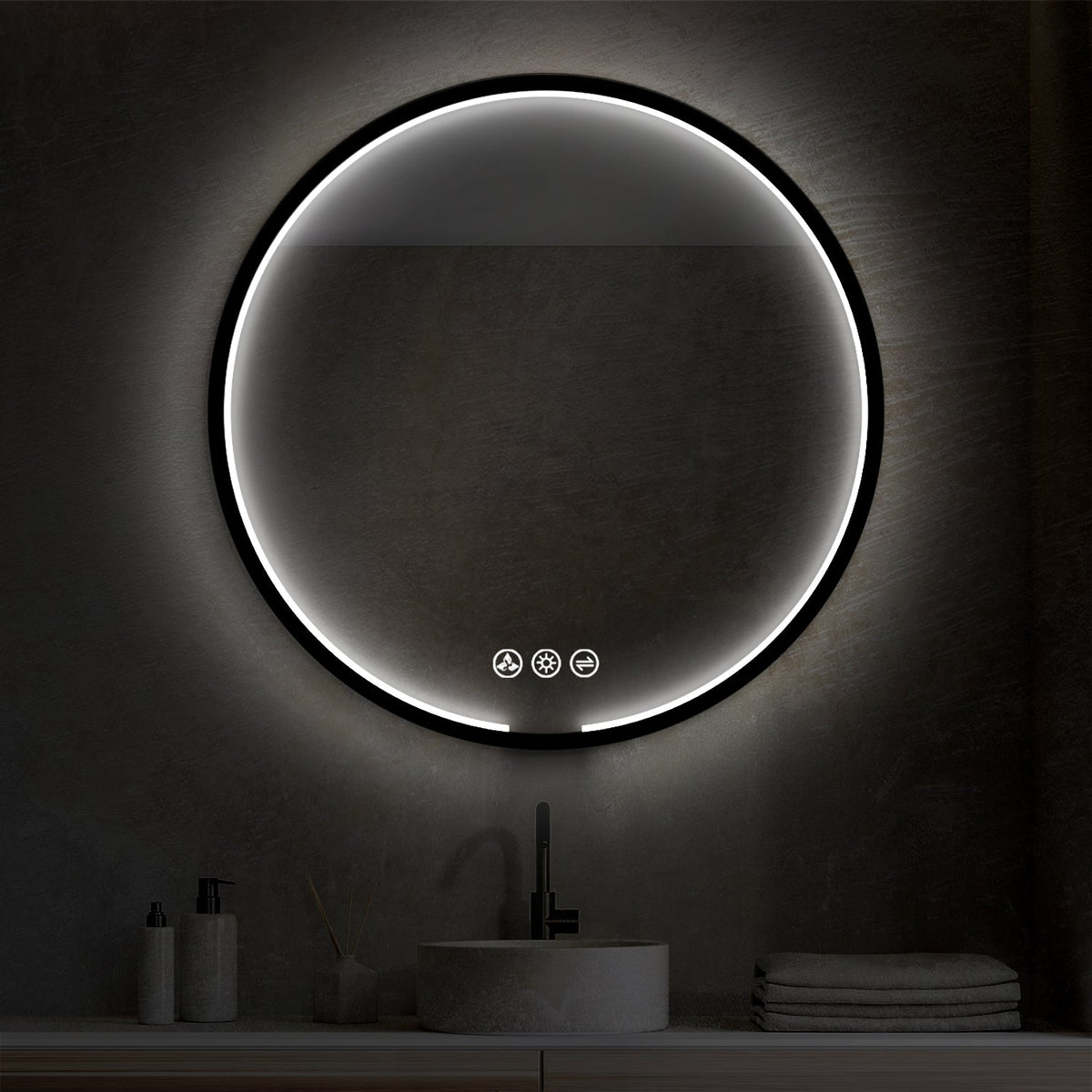 Blossom Oskar 36 Inch Round LED Mirror - LED M7 R36 MB