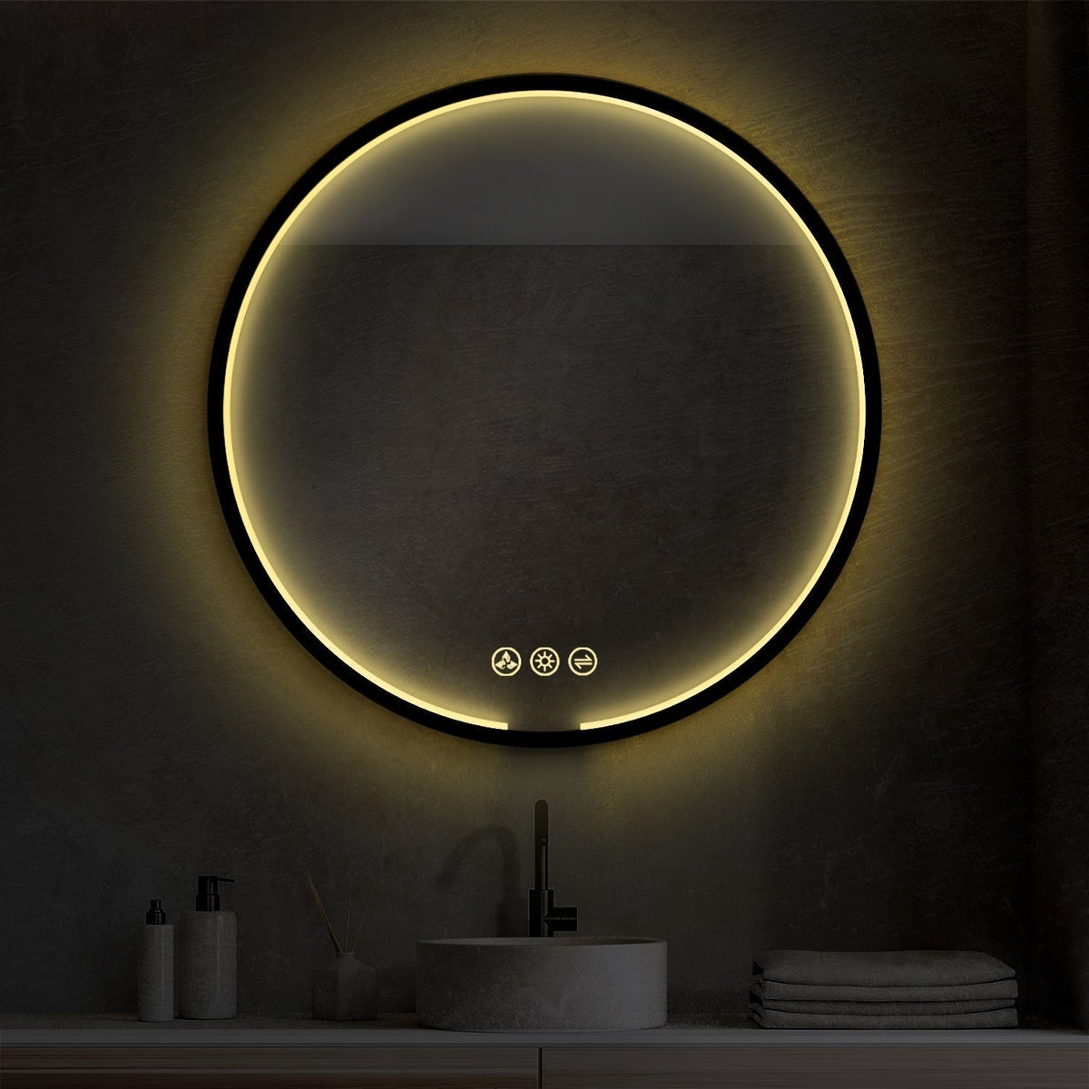 Blossom Oskar 36 Inch Round LED Mirror - LED M7 R36 MB