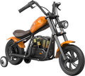 Hyper Gogo Challenger 12 Plus Electric Kids Motorcycle Bluetooth Speaker 21.9V 160W 10 MPH 7.5 Miles - EL-MB07P-ORANGE