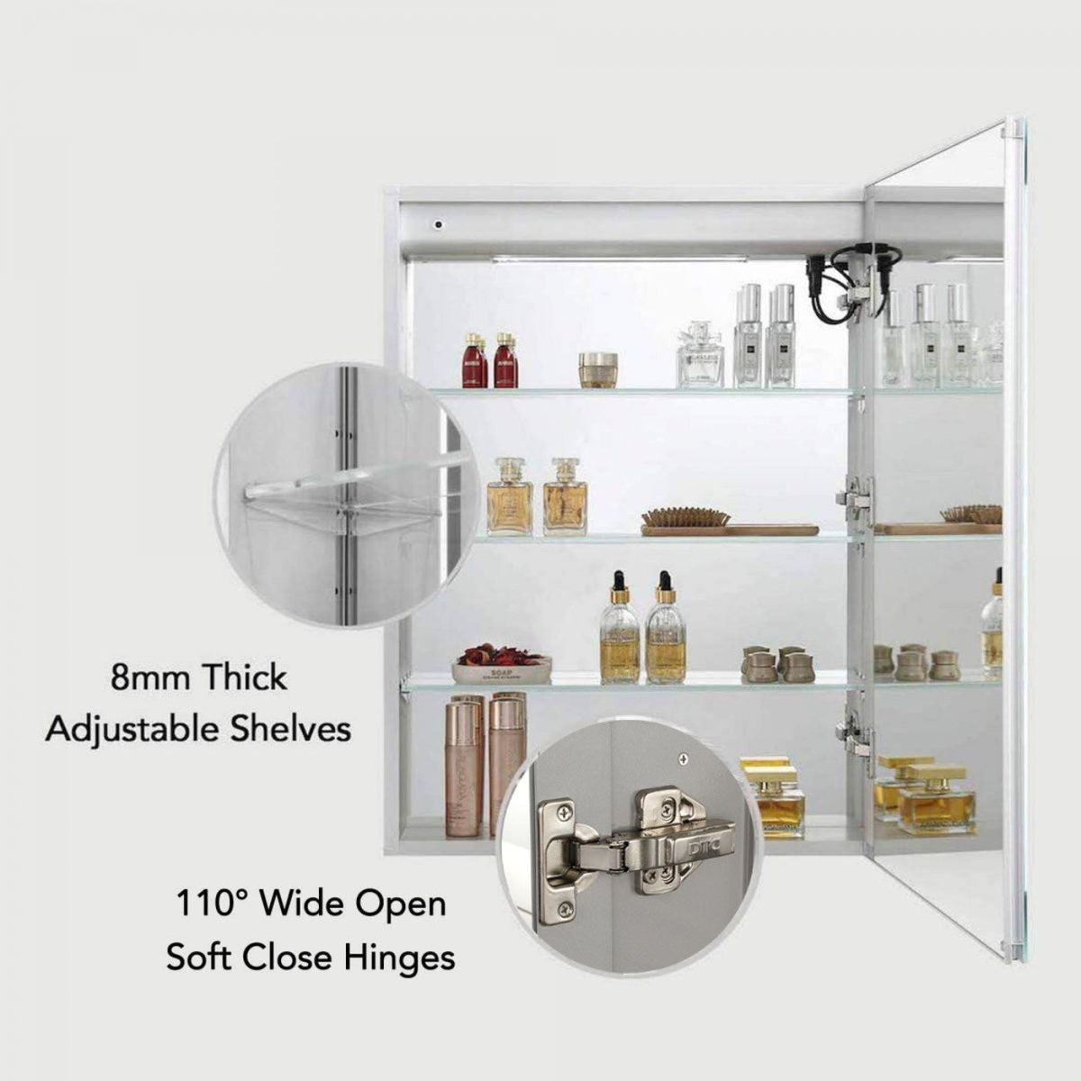 Blossom Vega – 24 Inches LED Medicine Cabinet - MCL4 2432L