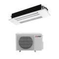 Mitsubishi MLZ-KX09NL & SUZ-AA09NL 9,000 BTU 21.6 SEER2 One-Way Ceiling Cassette Heat Pump System (w/ Grille) - R454B - MLZKX09NL/MLP449WU/SUZAA09NL