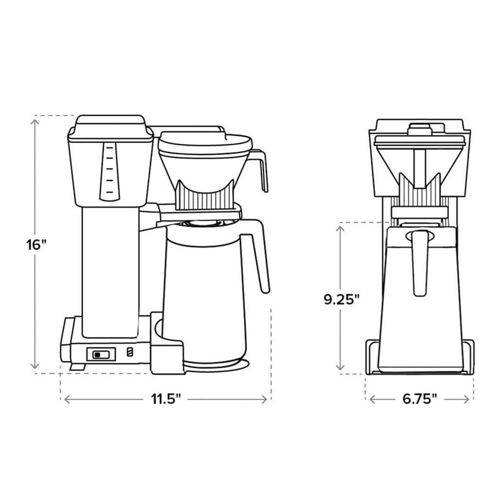 Moccamaster KBGT Coffee Maker in Polished Silver - 79312