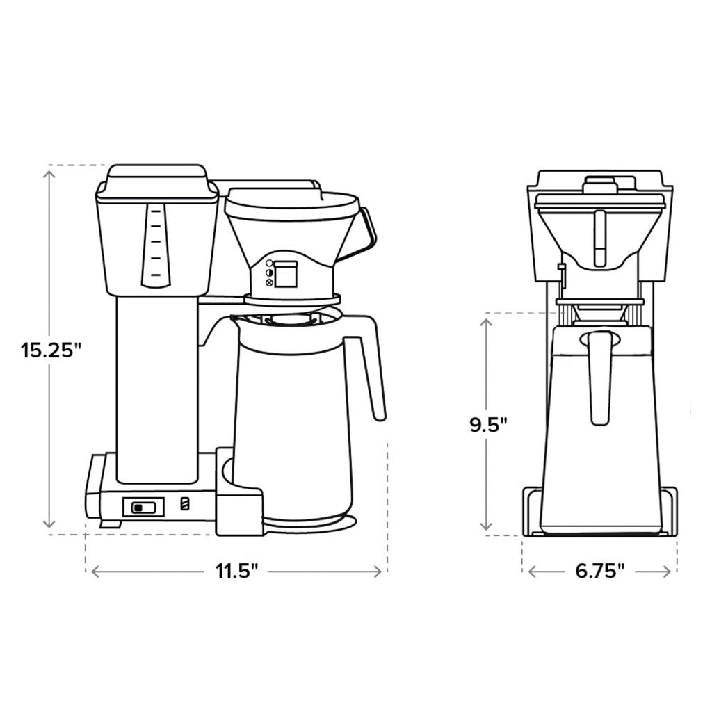 Moccamaster KBT Coffee Maker in Stone Grey - 79115