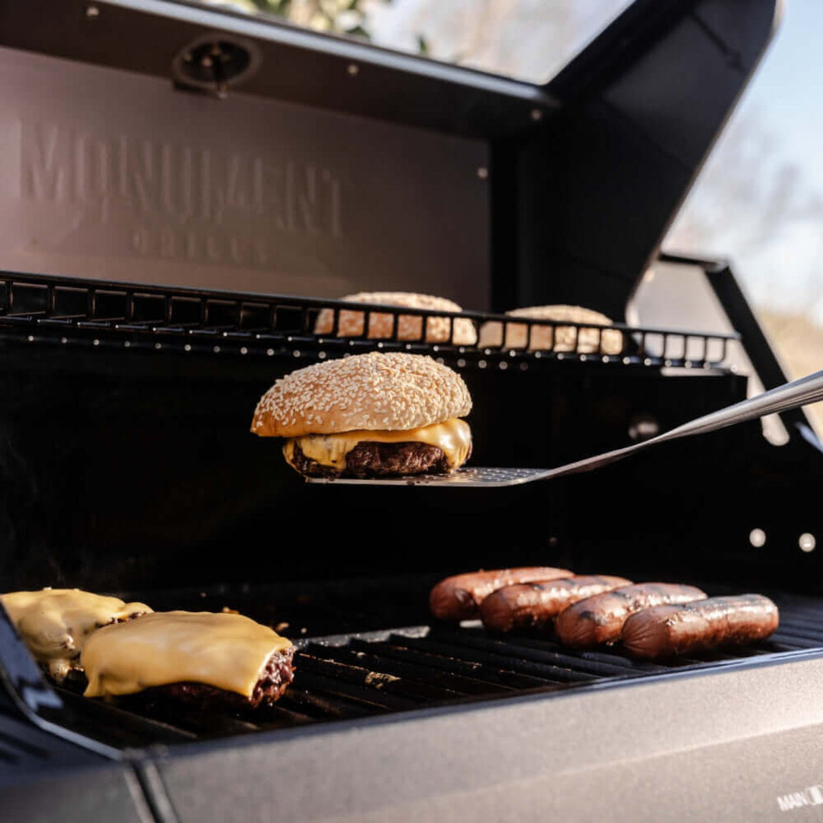 Monument Grills Denali 425 Series | 4 Burner Smart Tech Propane Gas Grill in Black - D425