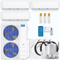 MRCOOL DIY 5th Gen 3-Zone 54,000 BTU Ductless Mini Split Air Conditioner & Heat Pump with Pre-Charged Line Sets (12K+18K+24K),  - DIYM355HP