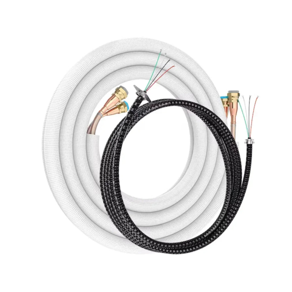 MRCOOL DIY 5th Gen 35 ft. 1/4" x 3/8" Pre-Charged Quick Connect Line Set with -  DIY Pro Cable - R454B (for 6K, 9K & 12K Indoor Units)
