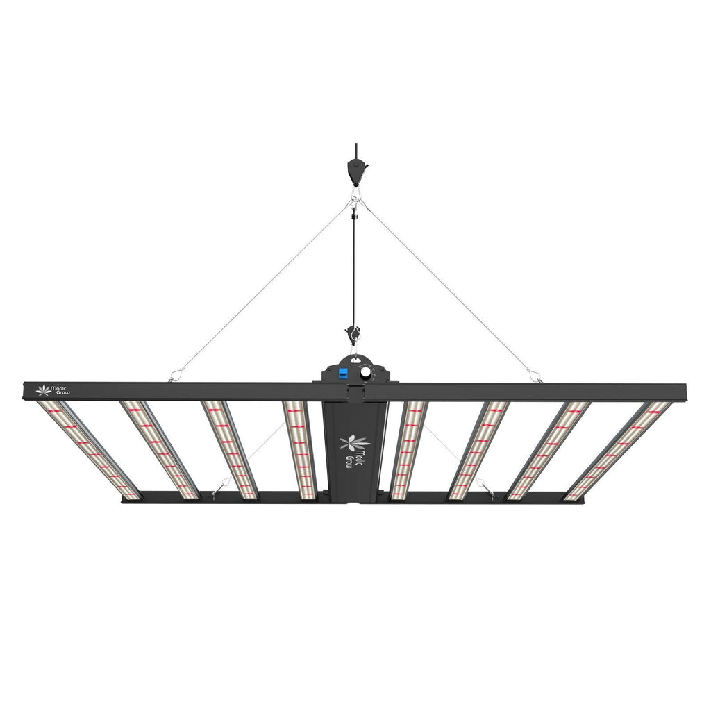 Medic Grow Fold-8 Full Spectrum LED Grow Lights for Indoor Plants - 760W, Full Spectrum, 4X4, 5X5, High PPFD, AC 110-277V