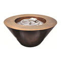 Mesa Round Copper Gas Fire Bowl - MESA32W-MLFPK