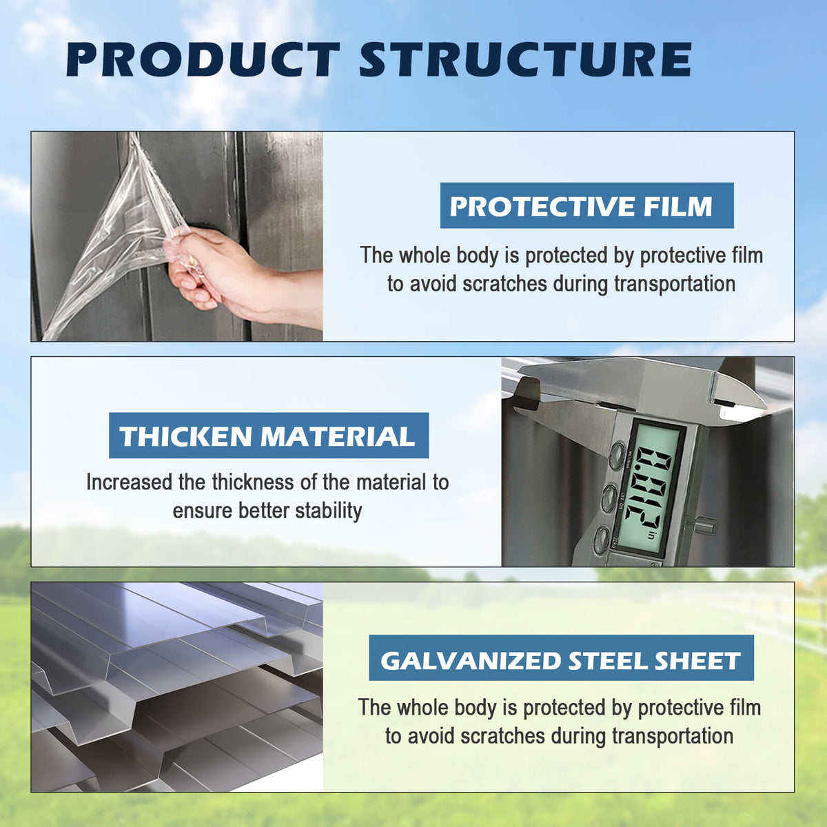 Chery Industrial [AS-IS] Metal Storage Shed 13'x20' D_DOUMS1320DG01