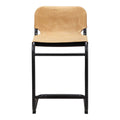 Moe's Home Collection Set of Two Baker Counter Stool Sunbaked Tan Leather PK-1072-40