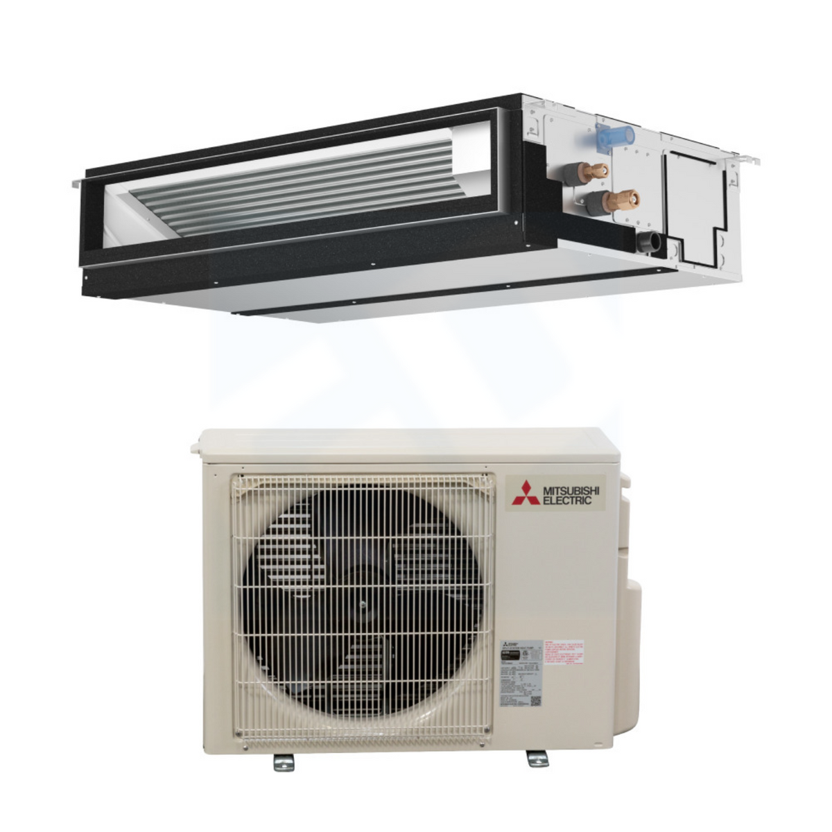 Mitsubishi PEAD-AA18NL & PUZ-AK18NL 18,000 BTU 20.1 SEER2 Horizontal-Ducted Heat Pump System - R454B - PEADAA18NL/PUZAK18NL