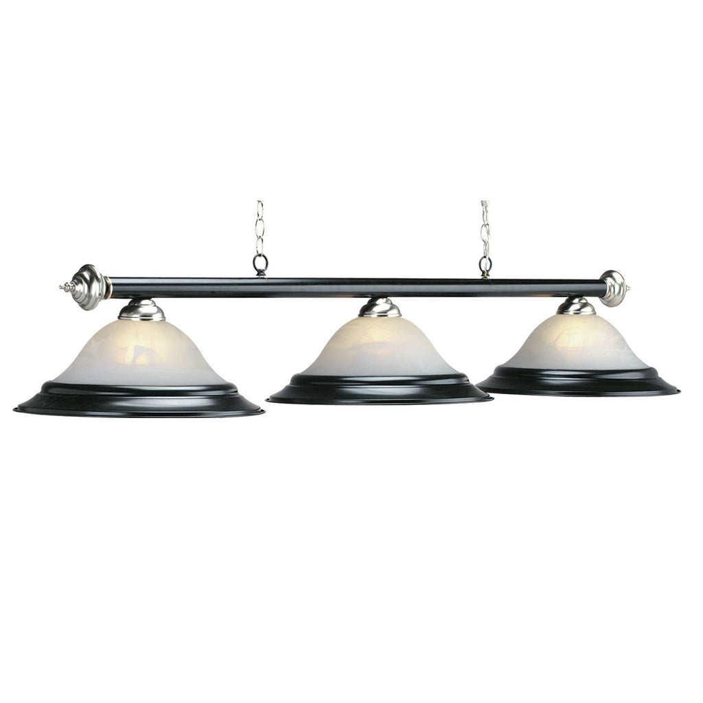 RAM Game Room 60" 3LT Billiard Light-Matte BLK/ST PR260 MB/ST