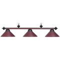 RAM Game Room 54" 3LT Billiard Light-Matte Burgany PR54 MBG
