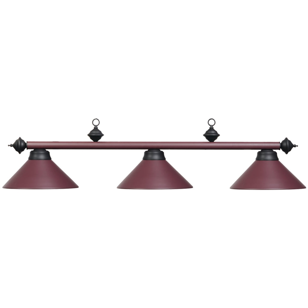 RAM Game Room 54" 3LT Billiard Light-Matte Burgany PR54 MBG