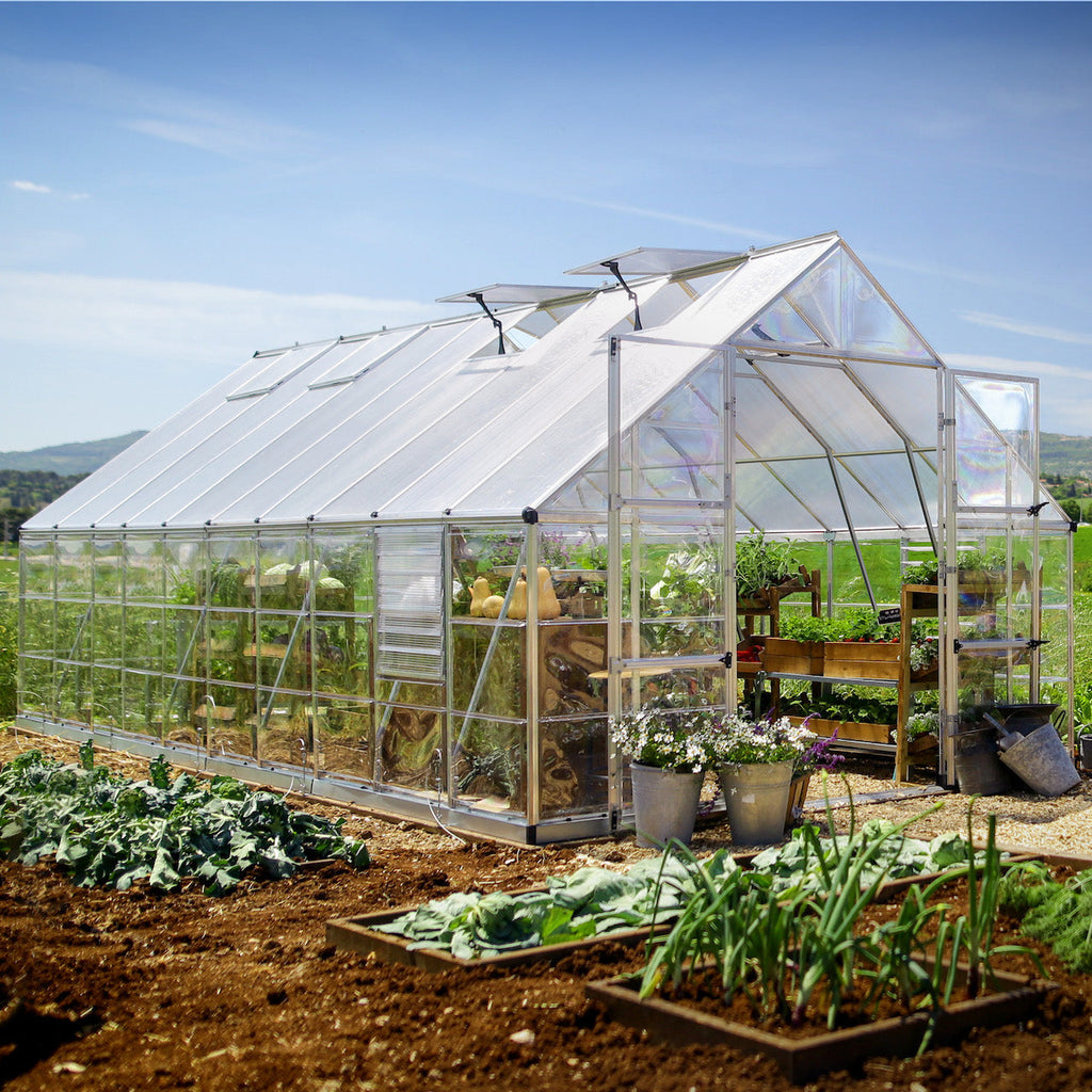 Palram - Canopia | Balance Greenhouse Kit With Clear 0.8mm Polycarbonate Glazing - HG6108G
