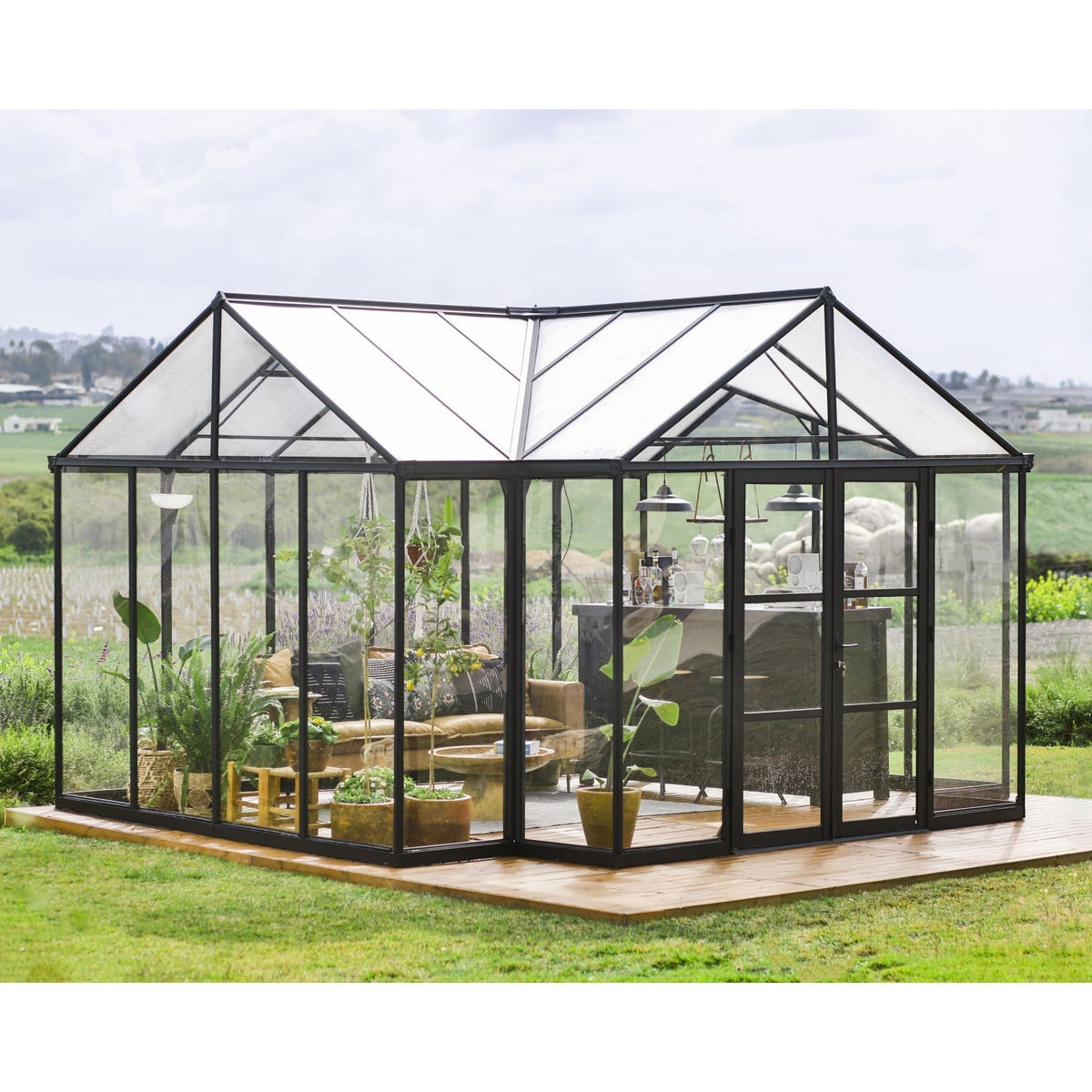 Palram - Canopia | 12x15 Ft Triomphe Chalet Greenhouse - HG5500
