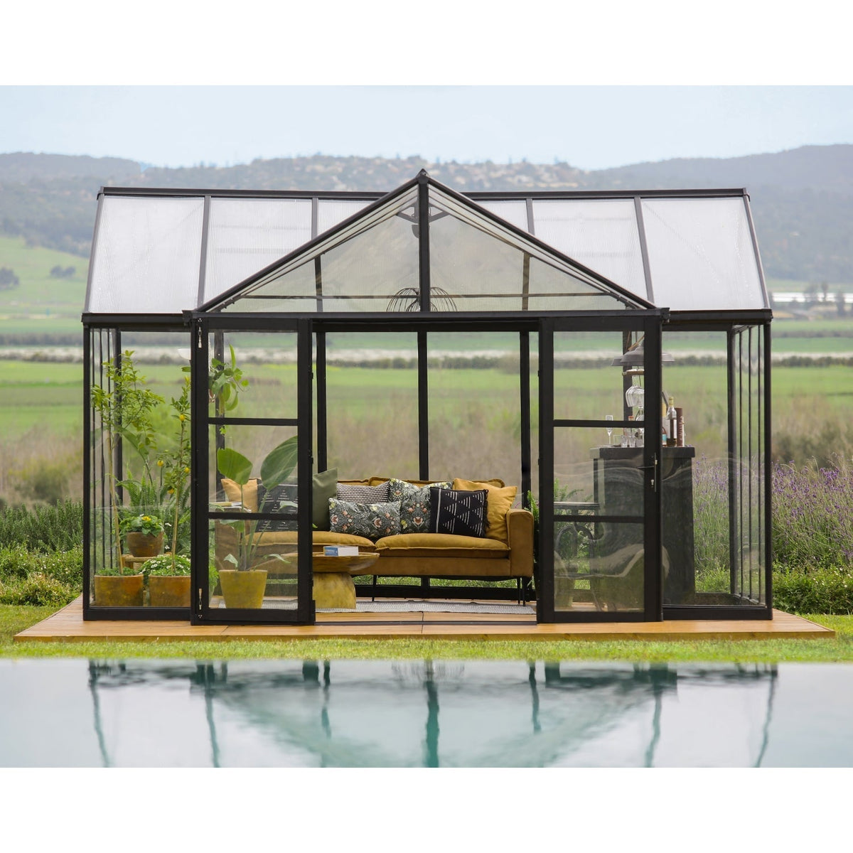 Palram - Canopia | 12x15 Ft Triomphe Chalet Greenhouse - HG5500
