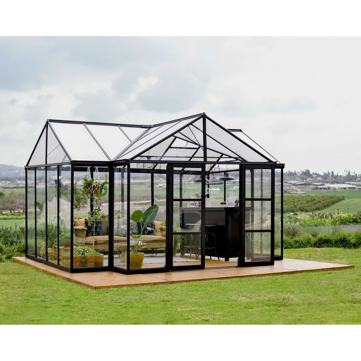 Palram - Canopia | 12x15 Ft Triomphe Chalet Greenhouse - HG5500