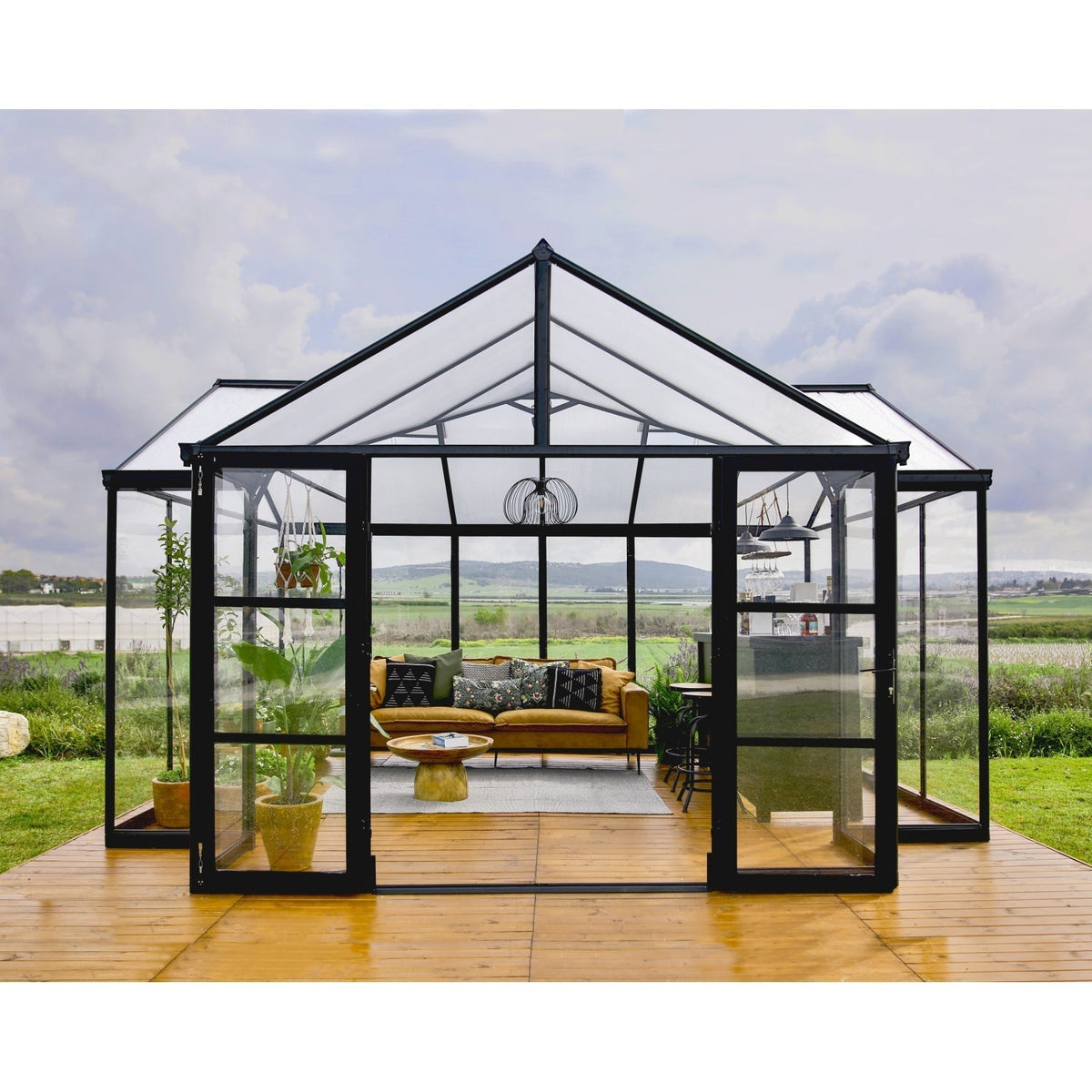 Palram - Canopia | 12x15 Ft Triomphe Chalet Greenhouse - HG5500