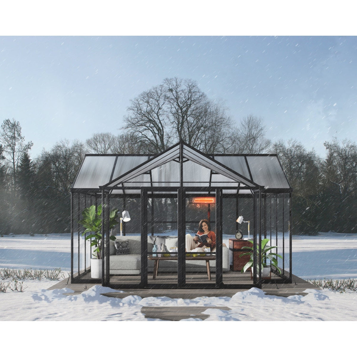 Palram - Canopia | 12x15 Ft Triomphe Chalet Greenhouse - HG5500