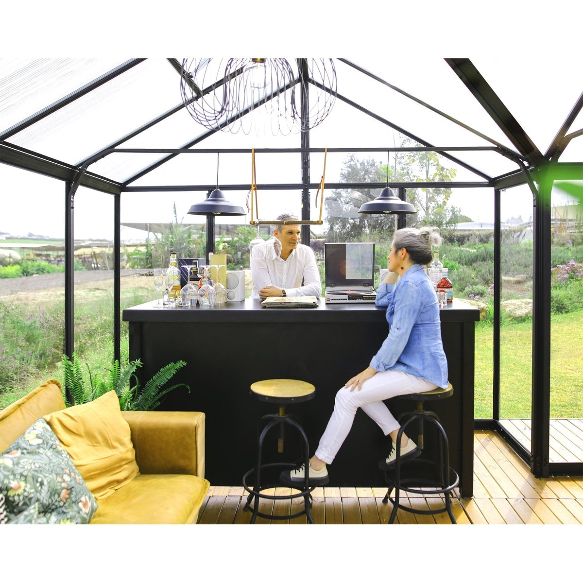Palram - Canopia | 12x15 Ft Triomphe Chalet Greenhouse - HG5500